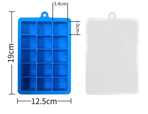 Khay Đựng Đá Silicone 15 Ô