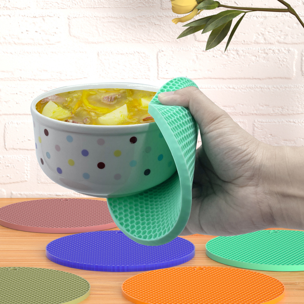 Đế Lót Bàn Silicone Hình Tổ Ong