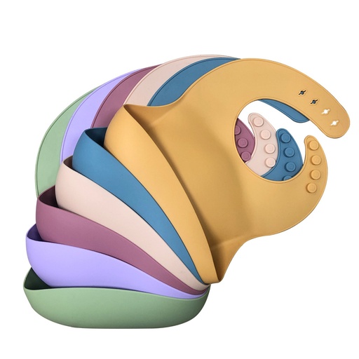 Silicone baby bib